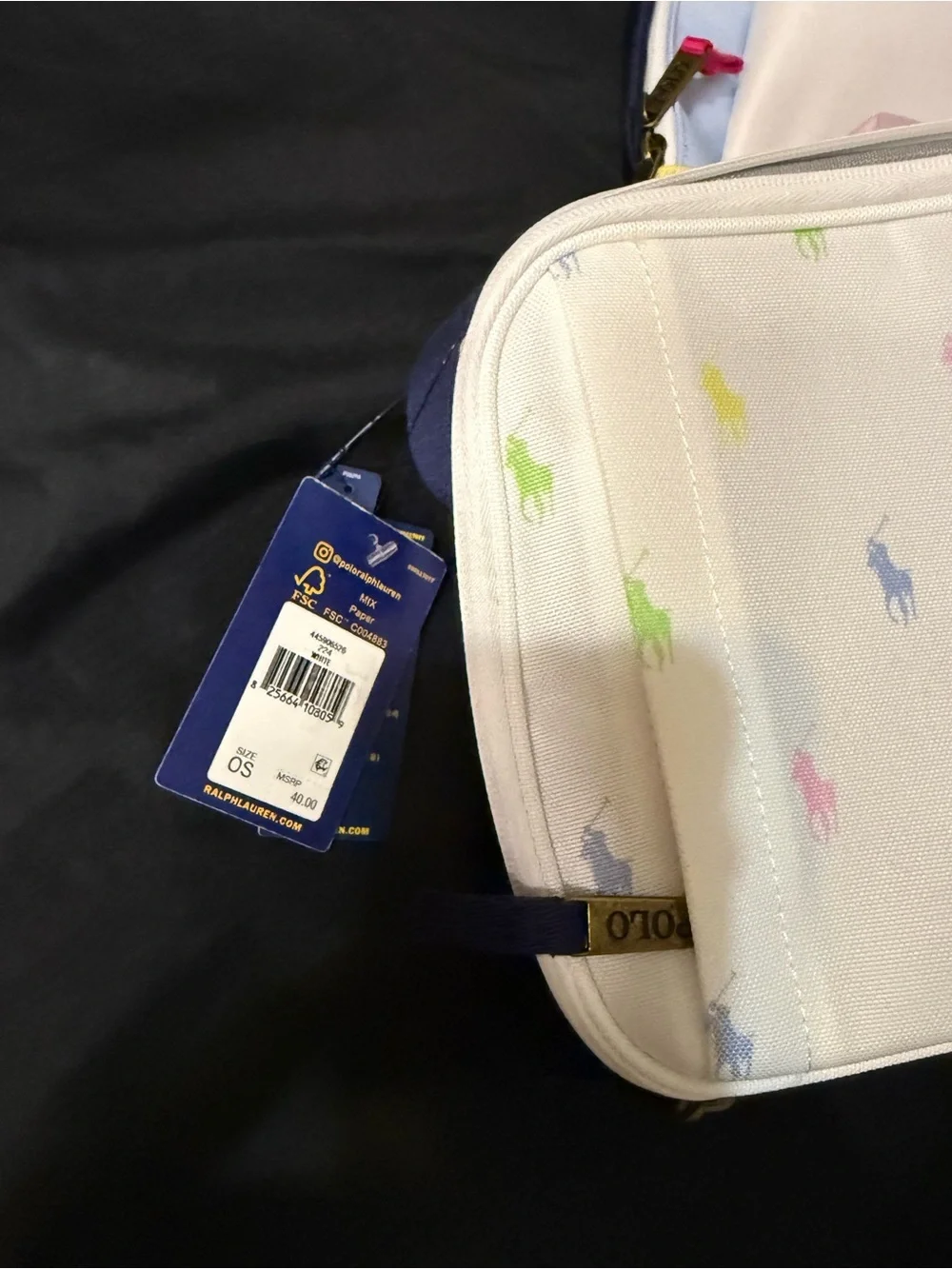 Ralph Lauren Bookbag and matching insulated Lunchbox